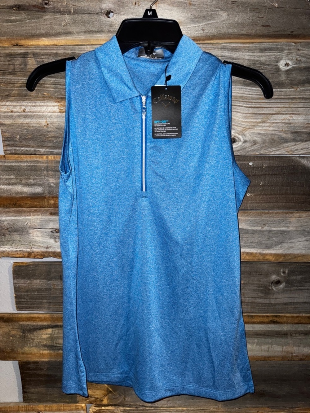NWT-Callaway- Women’s tank top- Medium- Opti dry- Color:blue sea star-
